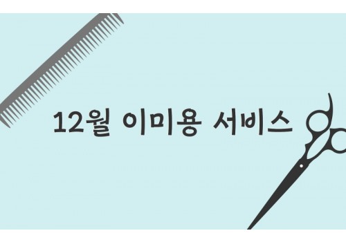 12월 이미용서비스 진행